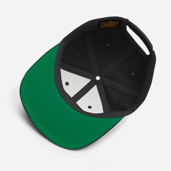 Cultured America 1776 Logo Snapback Hat Green Camo Underbrim - Image 2